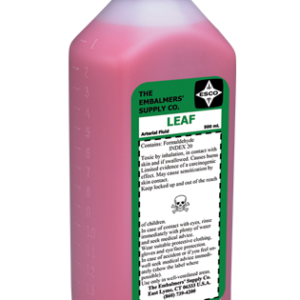 ESCO L.E.A.F. Plus 25 Arterial Embalming Fluid - 25 Index, Case of 24 16oz bottles
