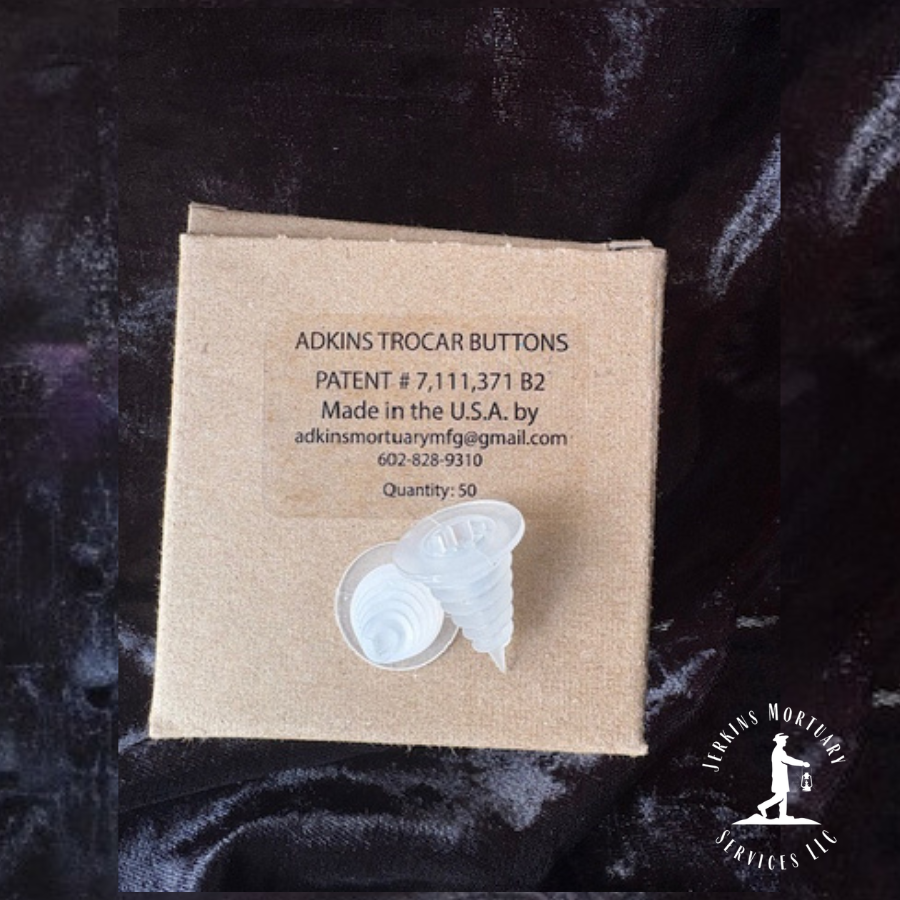 Adkins Mortuary Trocar Buttons - Box of 50