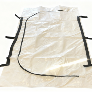 Classic Plastics Corporation Nylon Reinforced Body Bag White 6 Supported Handles